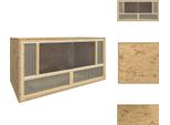Vidaxl Terrario In Materiale Ligneo 80X40X40 Cm - Habitat E Recinti Per Piccoli Animali