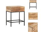 Vidaxl Tavolino 40X30X50 Cm Legno Massello Di Mango Grezzo - Tavolini