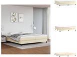 Vidaxl Letto A Molle Insacchettate Crema 200X200 Cm In Pelle Finta - Letti & Strutture Letto
