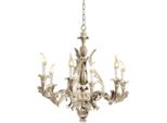 Casa Padrino Lampadario Barocco Grigio Antico Ø 74 X H. 69 Cm - Magnifico Lampadario Da Salotto In Stile Barocco - Nobile E Magnifico - Qualità - Italy