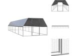 Vidaxl Gabbia Per Polli Da Esterno 3X12X2 M Acciaio Zincato - Habitat E Recinti Per Piccoli Animali