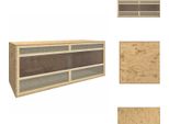 Vidaxl Terrario In Materiale Ligneo 120X50X50 Cm - Habitat E Recinti Per Piccoli Animali