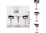 Vidaxl Sgabello Da Bar 2 Pz. Bentwood Grigio E Tessuto - Sgabello Da Bar