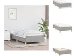 Vidaxl Struttura Letto Grigio Chiaro 90X190 Cm In Tessuto - Letti E Strutture Letto