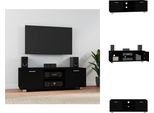 Mobile Tv Vidaxl Nero 120X40,5X35 Cm In Legno - Mobili Tv