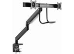 Gembird MA-DA2-04 Braccio Per Monitor Regolabile Per 2 Monitor, 17"-32"", Fino A 8 Kg"