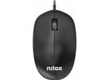 Nilox MOUSB1012 Mouse Ufficio Usb Tipo A Ottico 1200 Dpi