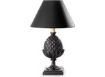 Casa Padrino Lampada Da Tavolo Barocca Nero Antico / Nero Ø 21 X H. 48,5 Cm