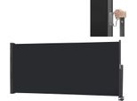 Sessamen-Lp Tenda Da Sole Laterale Tenda Da Sole Estensibile 120 X 300 Cm Protezione Solare In Poliestere Schermo Antivento Per Balcone E Terrazza, Tenda A Rullo Laterale Con Supporto A Parete, Antracite