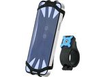 Mobilis 044028, Telefono Cellulare/Smartphone, Supporto Passivo, Bicicletta, Monopattino, Scooter, Nero
