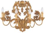 Casa Padrino Lampada Da Parete In Stile Barocco Oro Antico 60 X 14 X H. 44 Cm - Magnifica Lampada Da Parete In Stile Barocco - Luci Barocche - Qualità Lussuosa - Italy