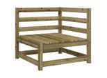 Divano Da Giardino Angolare 70X70X67 Cm In Legno Di Pino Impregnato