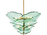 Casa Padrino Lampadario Verde / Ottone Antico Ø 83 Cm