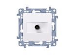 Presa D'antenna Single-Ended (Modulo). Per Installazioni Individuali Bianco Contatto Simon 10 CAK1.01/11