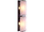 Casa Padrino Lampada Da Parete Bronzo / Alabastro 16 X 13 X H. 51,5 Cm - Lampada Da Parete Con Paralumi In Alabastro - Illuminazione - Qualità