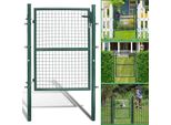 Jopassy Cancello Giardino Porta Recinzione Porta Recinzione Cancello Giardino Cancello Recinzione Giardino Porta Cortile Acciaio Zincato Giardino 150X100Cm Verde