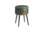 Sgabello Ekho Con Vano Portaoggetti, Ø32X43Cm, Verde Scuro