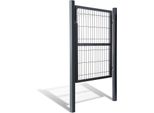 Jopassy Cancello Giardino Porta Recinzione Porta Recinzione Cancello Giardino Cancello Recinzione Giardino Porta Giardino Acciaio Zincato 100X100Cm Antracite