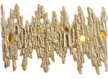 Casa Padrino Applique Di Design Oro 41,5 X 10,5 X H. 27 Cm - Applique Per Soggiorno - Applique Per Hotel - Applique Per Ristorante - Illuminazione - Interni