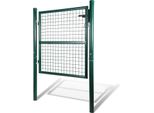 Tolletour Cancello Giardino Porta Recinzione Porta Recinzione Cancello Giardino Cancello Recinzione Cancello Giardino Acciaio Zincato Giardino Porta 125X100Cm Verde