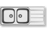 Lavello In Acciaio Inox Pyramis Athena 116X50 2B