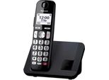 Panasonic KX-TGE250, Telefono Dect, Cordless, Vivavoce, 1000 Pol., Id Chiamante, Nero