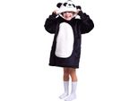 Noxxiez Accogliente Coperta Con Cappuccio Per Bambini - Perfetta Per Bambini Dai 3 Ai 6 Anni Panda