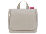 Reisenthel Toiletbag, Kulturbeutel, Kosmetiktasche, Kulturtasche, Herringbone Sand, 3 L, WH6049