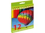 Pastelli A Matita Laccati Jumbo 12 Colori