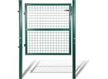 Tolletour Cancello Giardino Porta Recinzione Porta Recinzione Cancello Giardino Cancello Recinzione Giardino Porta Cortile Acciaio Zincato Giardino 100X100Cm Verde