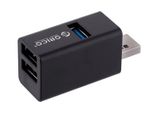 Orico Mini Hub Usb-A, 3X Usb-A (2X2.0, 1X3.1), Mini-U32L-Bk-Bp