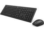 Hama "Cortino"" - Set Tastiera E Mouse - Senza Fili - 2,4 Ghz - Qwerty - Ucraino - Nero (89182664)"