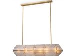 Casa Padrino Lampadario Ottone Antico/Grigio 130 Cm