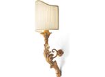 Casa Padrino Lampada Da Parete In Stile Barocco Oro Antico / Crema / Oro 11 X 20 X H. 42 Cm - Magnifica Lampada Da Parete In Stile Barocco - Luci Barocche - Qualità - Italy