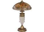Casa Padrino Lampada Da Tavolo Barocca Ottone Con Patina / Colorata / Bianca H. 53 Cm