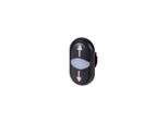 5 Pezzi Doppio Pulsante Illuminato, Marcato - Pulsantiera Nera IP66 M22S-DDL-S-X7/X7