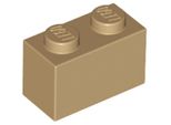 1 Pezzo Lego, Parte C. 3004 In Beige Scuro (Dark Tan).