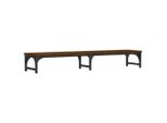 Vidaxl Supporto Per Monitor Marrone Effetto Rovere 105X23X15,5 Cm Materiale A Base Di Legno