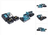 Makita Dbo 382 Rg Levigatrice Orbitale A Batteria 18 V 93 X 185 Mm Brushless + 2X Batteria Ricaricabile 6,0 Ah + Caricabatterie