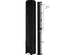 Doccia Solare Soffione Rotondo Attacco Per Tubo Da Giardino Doccia Solare Max. 65 °C Doccia Esterna 60 L Con Doccetta Con Custodia Protettiva Argento