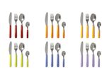 Set Di Posate Excelsa 24 Pezzi Moda In Acciaio Colorato