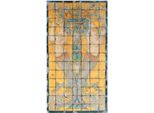Casa Padrino Luxury Baroque Decorative Murales Mermaids Multicoloured 70 X H. 130 Cm - Piastrelle Di Mosaico In Pietra Naturale Fatte E Dipinte A Mano - Decorazione Murale Barocca - Nobile E Magnifica
