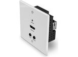 Lindy 70M Cat.6 Hdmi 4K60, Ir E RS-232 Hdbaset Uk Estensore Con Piastra A Muro, Trasmettitore