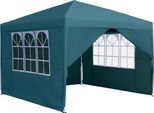 Sessamen-Lp Gazebo 3X3M Pieghevole - Gazebo Impermeabile Pieghevole Gazebo Giardino Festa Con 4 Pannelli Laterali, Protezione Uv Per Matrimonio Festa, Verde