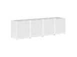 Vidaxl Fioriera Bianca 160X40X53 Cm Pp