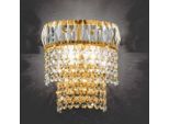 Casa Padrino Luxury Baroque Crystal Wall Lamp Gold H. 18 Cm - Italy