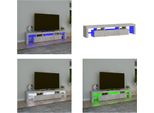 Vidaxl Mobile Tv Con Luci Led Grigio Cemento 200X36,5X40 Cm - Mobile Tv - Mobile Tv - Supporto Tv - Mobile Multimediale