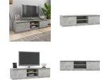 Vidaxl Mobile Tv Grigio Cemento 140X40X35,5 Cm Materiale Legno - Mobile Tv - Mobili Tv - Tavolo Tv - Tavoli Tv