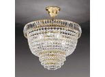 Casa Padrino Lampada A Sospensione In Cristallo Barocco Oro Ø 33 Cm - Italy
