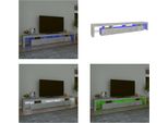 Vidaxl Mobile Tv Con Luci Led Grigio Cemento 260X36,5X40 Cm - Mobile Tv - Mobile Tv - Supporto Tv - Mobile Multimediale